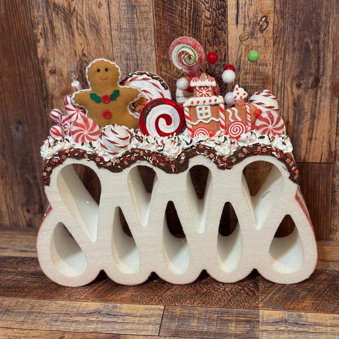 Fake Gingerbread Ribbon Candy, Fake Ribbon Candy, Gingerbread Fake ...