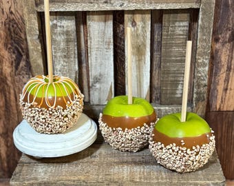 Faux Green Candy Apple, Faux Caramel Apple, Fake Candy Apple, Caramel Apple, Fair Food, Caramel Green Apple