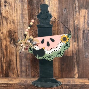 Watermelon Wood Sign, Watermelon Tiered Tray Decor, Watermelon Door Hanger, Watermelon Home Decor, Summer Party Decor, DIY Paint Party Sign