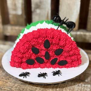 Fake Watermelon Cake, Fake Bake Cake, Fake Sweets, Photo Props, Summer Decor, Watermelon Tiered Tray Decor