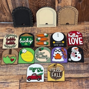 Mini Arch Signs for Mini Arch Boho Frames, Mini Interchangeable Signs, Interchangeable Season Signs for Mini Arch Boho Frames