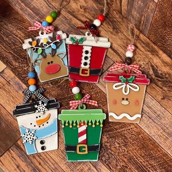 Christmas Wood Ornaments, Christmas Tree Decorations, Holiday Ornaments, Christmas Elegant Ornaments