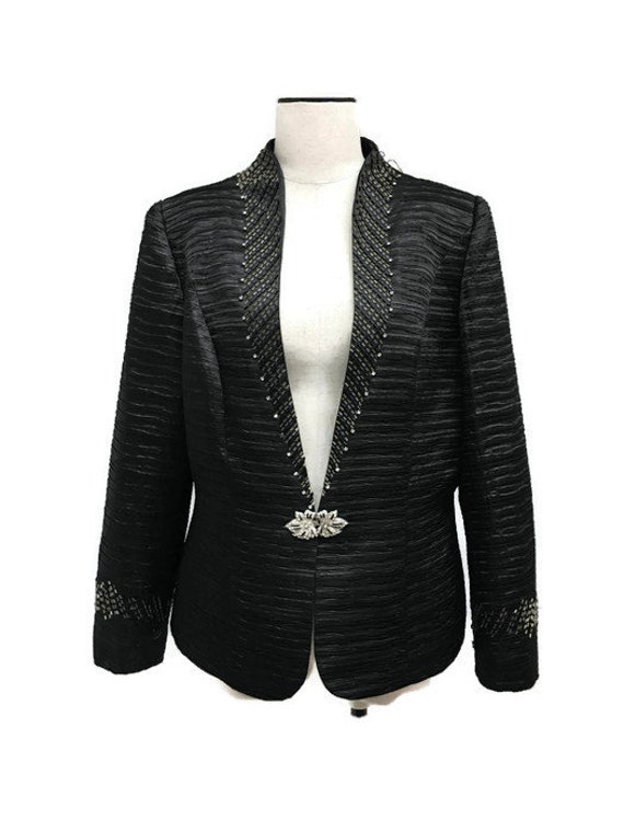 black evening jacket womens