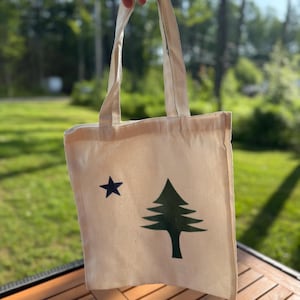 1901 Maine Flag Tote