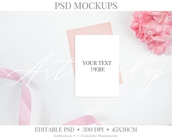 Download Free Wedding Invitation Mockup Pink Blush Bloom Rose Rustic Floral Mockup Editable Psd Modern Bridal Shower Original Mockup Ms5 Free Templates Free Download Psd Packaging Mockups PSD Mockup Template