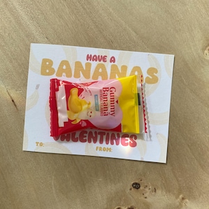 Bananen Valentinstag für Kinder im Klassenzimmer, Valentinstag für Kinder, Valentinstag für Kinder, Valentinstag für Kinder, druckbare Bananen Valentinstag