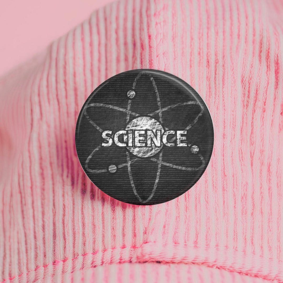 Science Print Button, Pin, Magnet, Gift for Her, Him, Drawing, Sketch ...