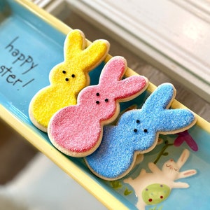 Fake Bunny Sugar Cookies Tiered Tray Decor Coffee Bar Decor Easter Kitchen Faux Easter Cookies Cookie Prop Faux Sweets Zero Calories
