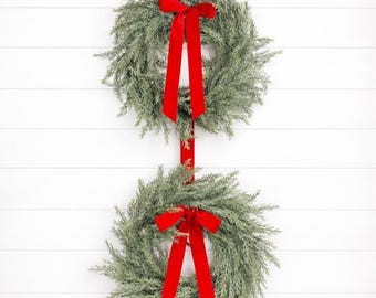 Cedar Wreath, Winter Door Decor, Outdoor Christmas Wreath