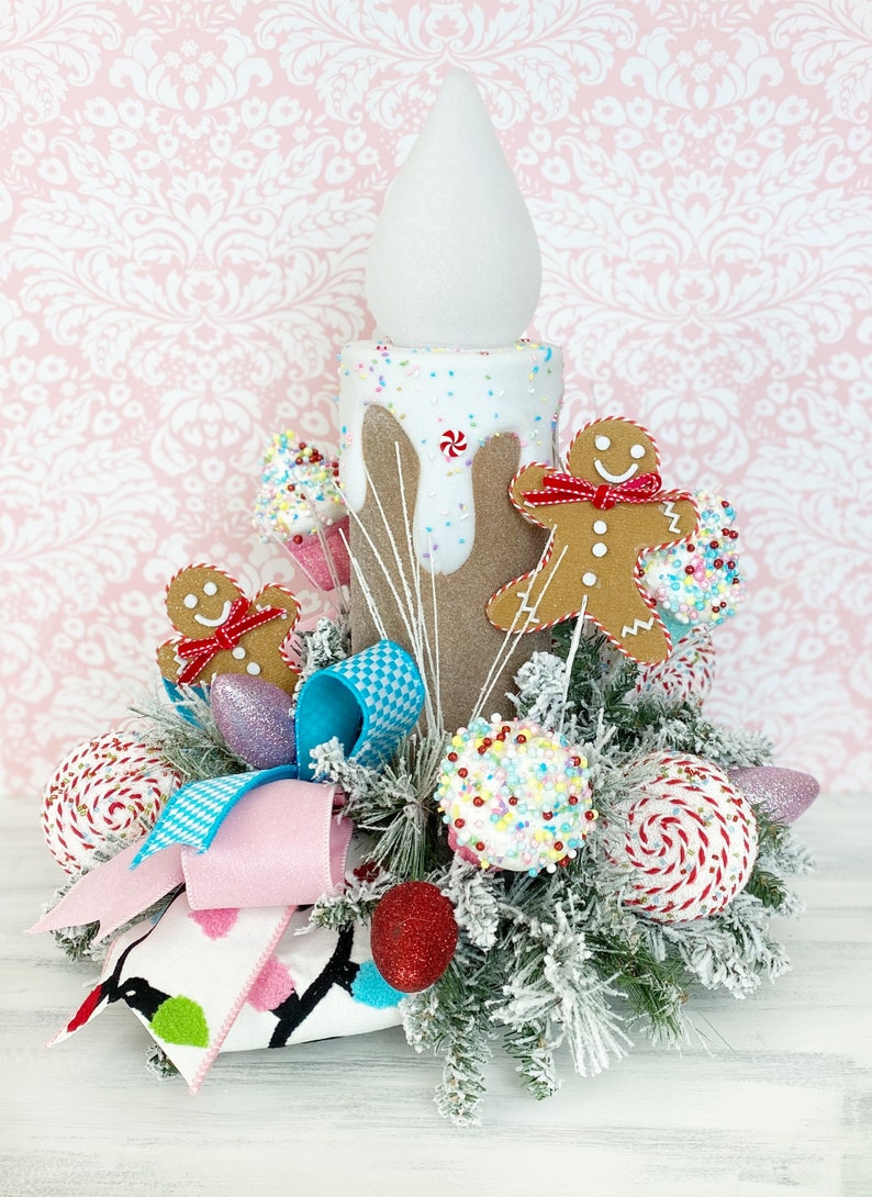 Gingerbread Kitchen Decor Gingerbread Candy Centerpiece Etsy