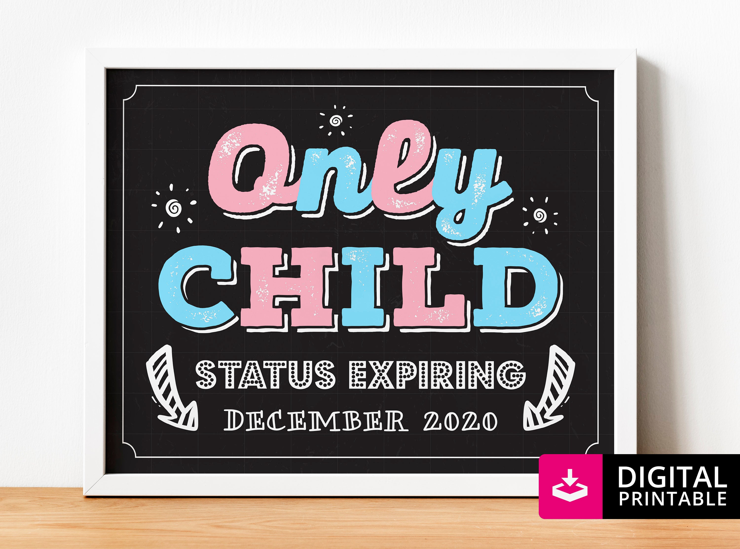 Only Child Status Expiring Baby Number Two Coming Soon Etsy