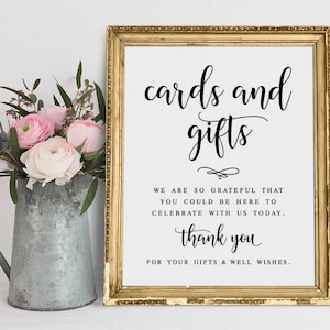Karten und Geschenke Schild, Hochzeitsgeschenk Tischschild, Glückwünsche Schild, Hochzeitsbeschilderung, Empfang Schilder, Karten und Geschenke, Hochzeitsdeko Ausdrucke