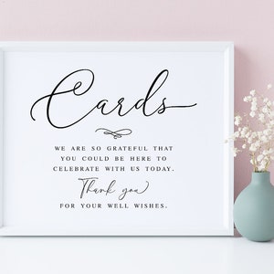 Signe de cartes, Signe de cartes de mariage, Signe de remerciement de mariage, Signes de mariage, Gravures de mariage, Signe de table de cartes pour mariage, Signe de cadeaux et de cartes