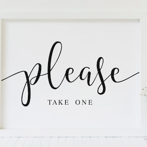 Veuillez prendre un signe, veuillez prendre un signe mariage, veuillez prendre un 5 x 7, veuillez prendre un 8 x 10, signalisation de mariage, signes de mariage, prendre un signe