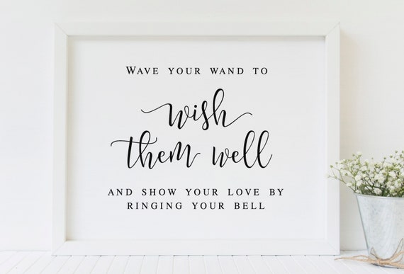 Wave Your Wand To Wish Them Well And Show Your Love By Ringing Etsy