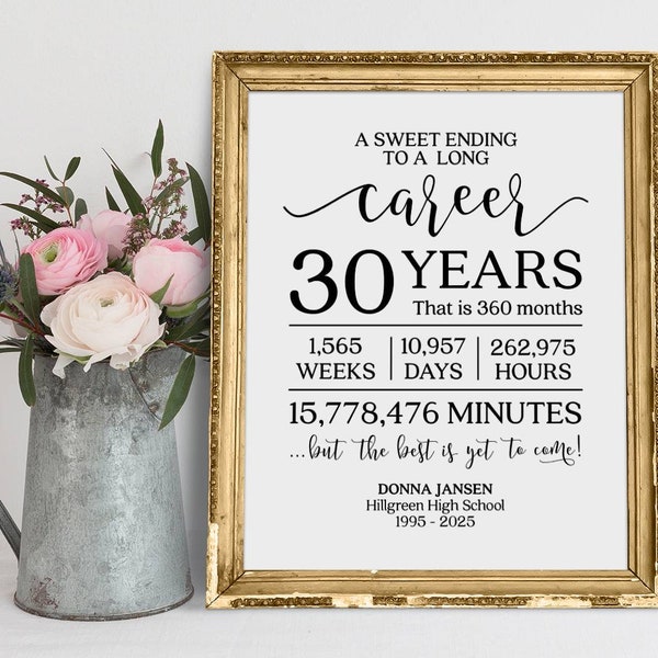 A Sweet Ending To A Long Career, Retirement Sign, Retirement Sayings, Retirement Gift Sign, Retirement Party Sign, The Best Is Yet To Come