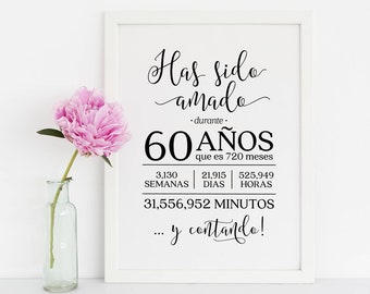 Kit De Decoración De Fiesta De Cumpleaños Número 60 Con Globos De Cumpleaños Número 60 Para