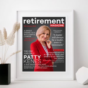Affiche photo de retraite personnalisée, enseignes de cadeau de retraite, affiche de magazine cadeau de retraité, enseigne de fête de départ en retraite, le meilleur est à venir