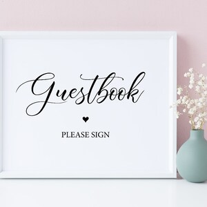 Guestbook Please Sign, Wedding Guestbook Sign, Wedding Signs, Wedding Signage, Please Sign, Guest Book Sign, Wedding Sign Printable