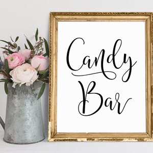 Candy Bar Sign, Wedding Signs, Sweet Treats Sign, Wedding Candy Bar Signs, Wedding Signage, Wedding Sweets Sign, Wedding Printables