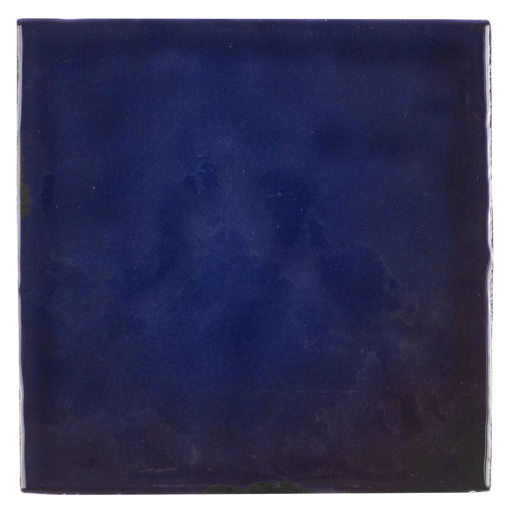 MTO0568 Modern 4X4 Navy Blue Distressed Glossy Ceramic Tile Etsy