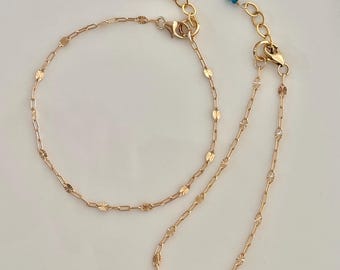 14k Gold Filled Dainty “Starburst” Bracelet - Simple, Modern Classic, Birthstone CZ Crystals