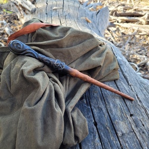 Handcrafted White Oak Magic Wand - Protective Wand for Fantasy Enthusiasts