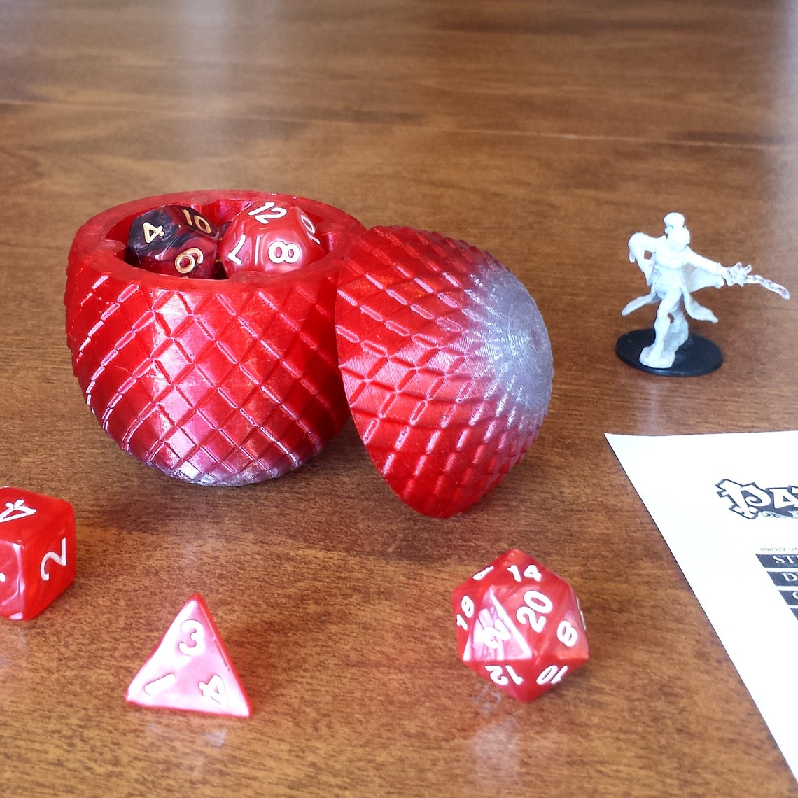 Dnd Dice Box Ember Dragon Egg Dice Box. Store Your Dungeons Etsy