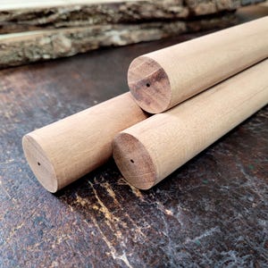 African Mahogany Wood Dowels - Perfect for Crafts, DIY Projects, and Woodworking
