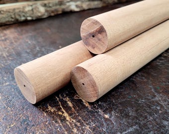 African Mahogany Wood Dowels - Perfect for Crafts, DIY Projects, and Woodworking
