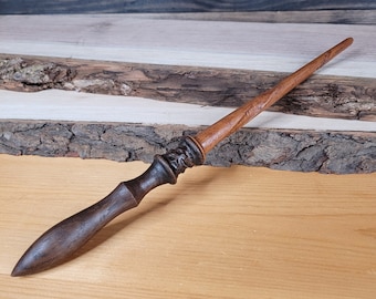 White Oak Magic Wand - Handmade Wooden Wand, 11 inches