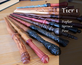 Custom Wand - Choose Your Wood and Design to Create Your Own Unique Witch or Wizard Wand!