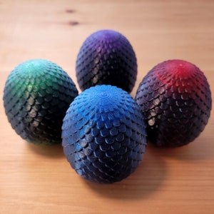 4 Pack of Obsidian Dragon Egg Bestsellers - DnD Dice Box - Store Your Dungeons and Dragons Dice in Style!
