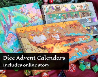 D&D Dice Advent Calendar: 24 Days of Tabletop RPG Excitement for DnD Enthusiasts