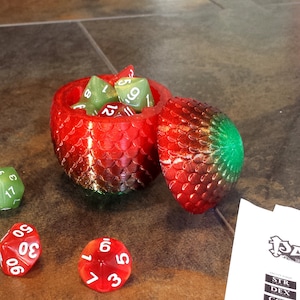DnD Dice Box - Garden Dragon Egg Dice Box. Store Your Dungeons and Dragons Dice in Style!