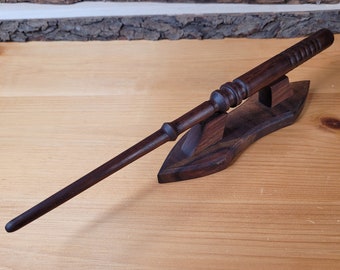 Black Walnut Magic Wand - Custom Black Walnut Wand