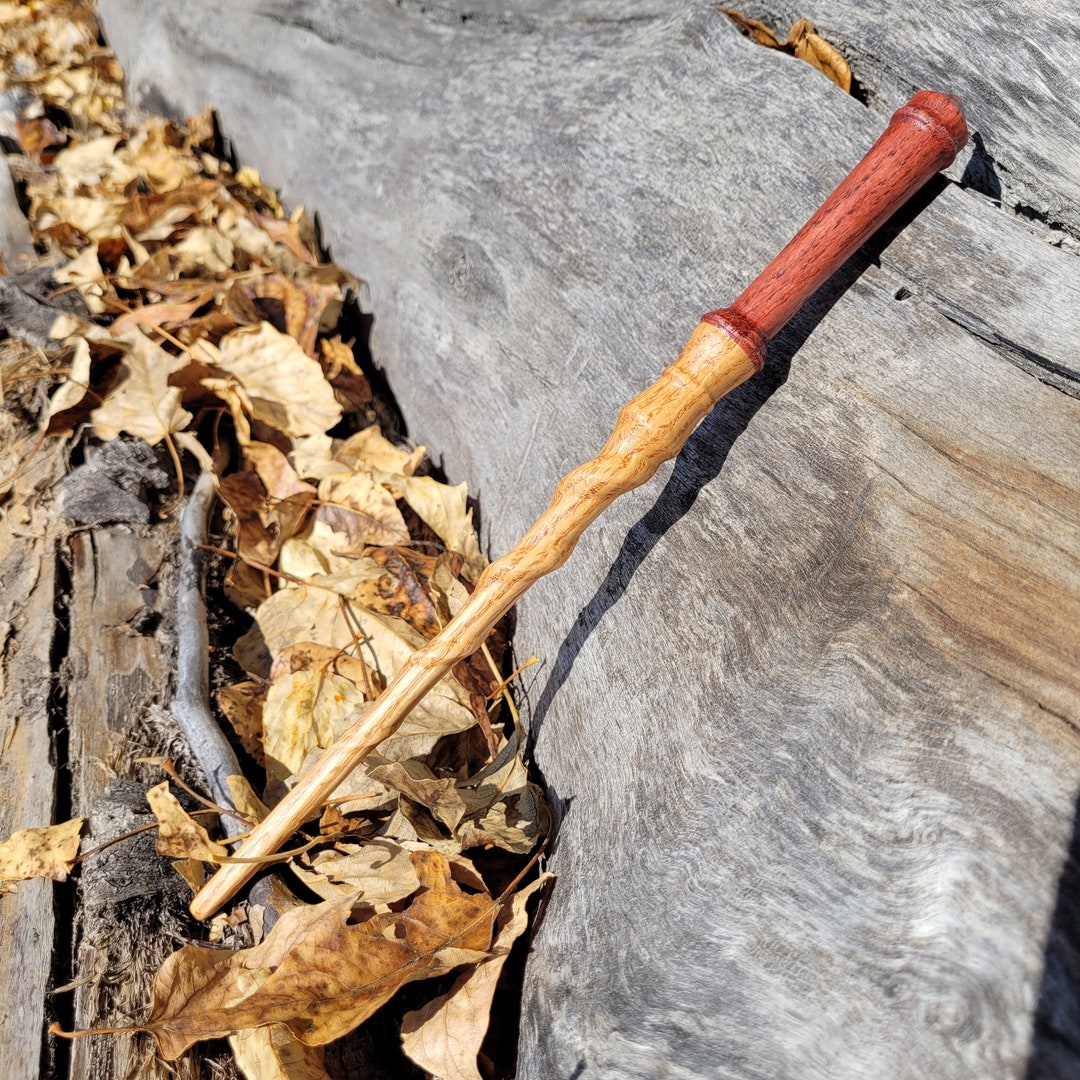 Red Oak Wooden Wand Wand Builder Favorites Etsy