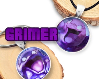 Grimer Necklace or Keychain 25mm