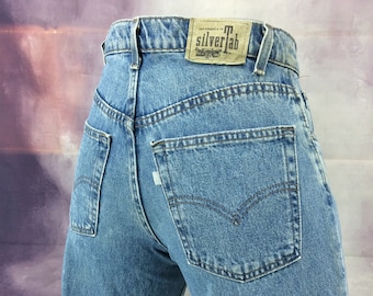 Größe 31 Levi's Silver Tab Baggy Fit Jeans – Hergestellt in den USA, Taille 31" Large