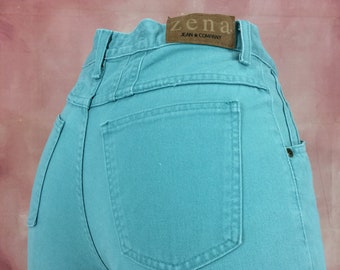 Size 29 Vintage High Waisted Mom Jeans W29 L30 Western Pastel Denim Classic Mom Jeans Hourglass Denim Jeanswear, waist 29"