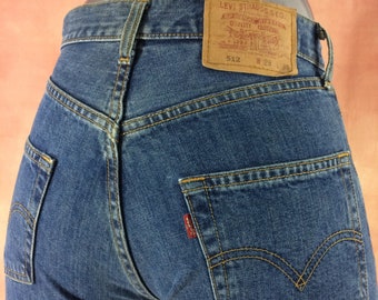 Vintage Levi's 512 Jeans High Waisted Straight- Measured 27