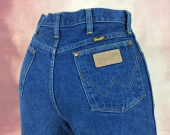 Size 29 Wrangler Vintage Western Jeans High Waisted 90's Western Tall Jeans Boyfriends Mom Rodeo Riders Jeans Waist 29"