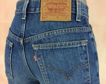 Size 27 Vintage Y2Ks Levi&#39;s 517 Bootcut Jeans - Mid Waisted - Made in Mexico, waist 27&quot; Small