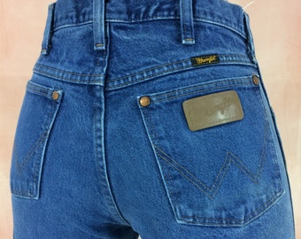 Size 30 Wrangler Vintage Western Jeans W30 L33 High Waist Distressed Split Hem Jeans Mom Jeans Rodeo Riders Jeans Tall Jeans Made In Mexico