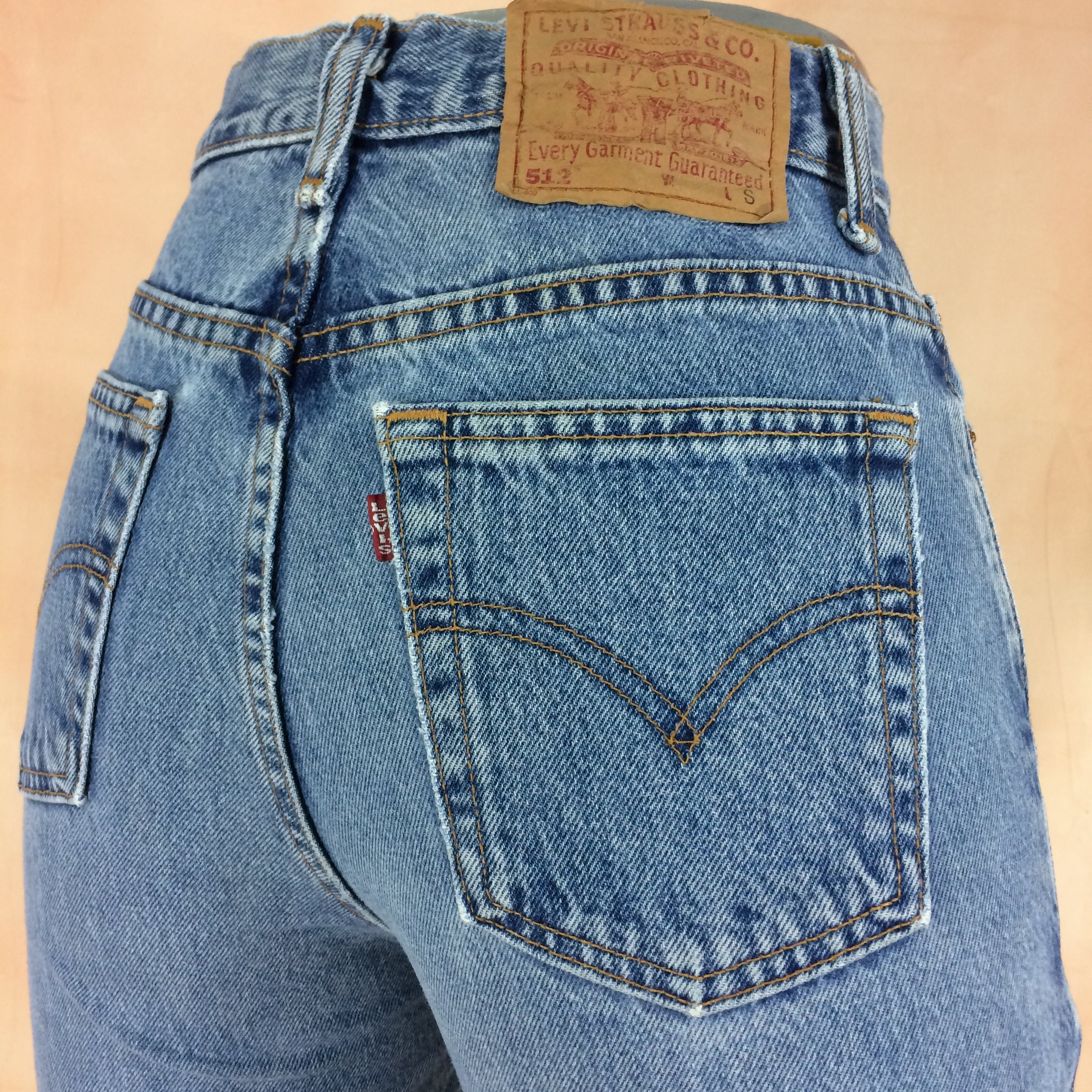 Size 24 Vintage Levis 512 Distressed Light Wash Women's - Etsy Finland