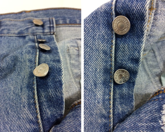 Levis Original 501 W36 L34 1980 Denim Classic Straight Leg Button Fly -   Canada