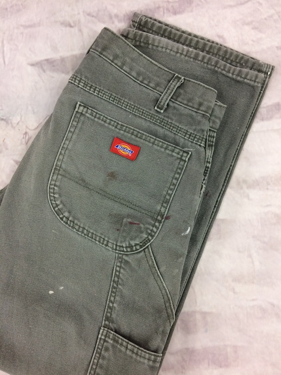 Size 33 Vintage DICKIES Carpenter Workwear Paint Splattered