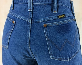 Vintage Wrangler Western Jeans – 80s High Waist, Size 32