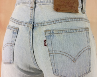 Taille 29 Levi's 505 vintage w29 L31 jean bleu clair délavé Y2Ks