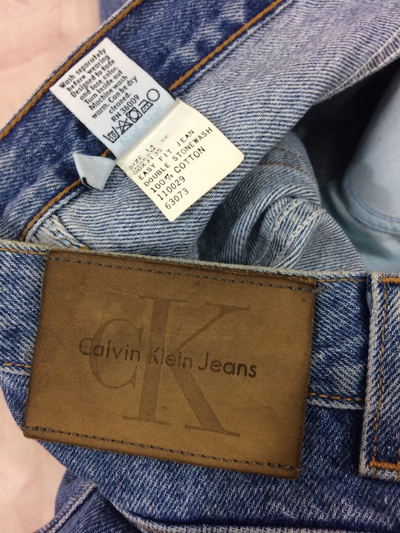 Size 33 Vintage CK Calvin Klein Jeans W33 L31, High Waisted 90s